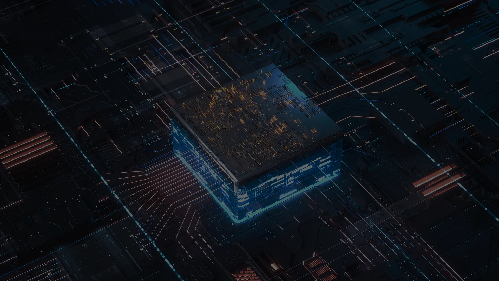 Semiconductor architecture visual representing on-device perception IP